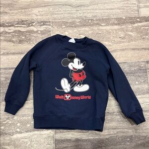 Kids Walt Disney World Parks Navy Blue Mickey Mouse Sweatshirt
